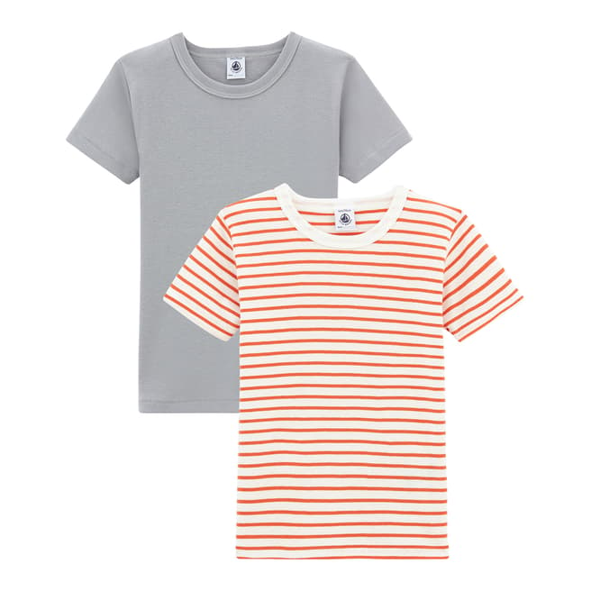 Petit Bateau Boy's Short Sleeved T-Shirt Duo