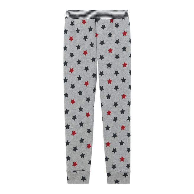 Petit Bateau Boy's Grey Star Print Pyjama Bottoms