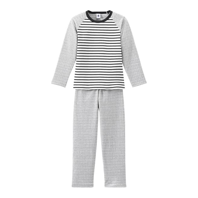 Petit Bateau Boy's Contrasting Stripes Pyjamas 
