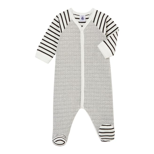 Petit Bateau Baby Boy's Classic Striped Sleepsuit