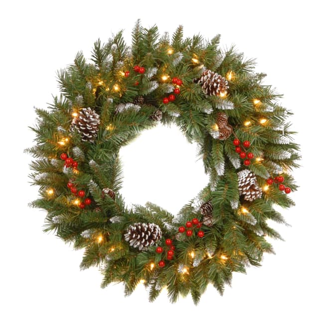 The National Tree Company Frosted Berry Wreath 20 inches