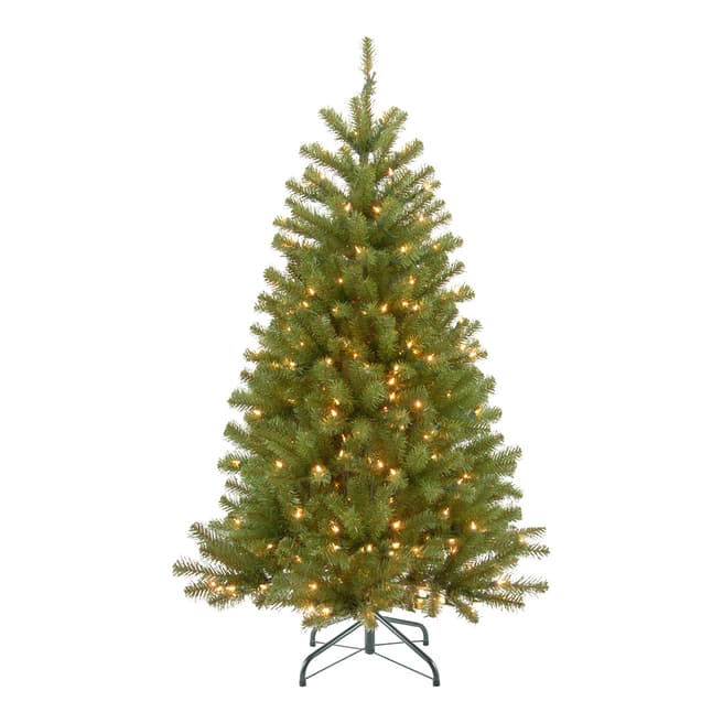 The National Tree Company Green North Valley Spruce 7.5ft with Lights