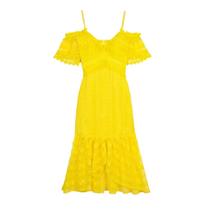 Three Floor Yellow Starry Eyed Dress