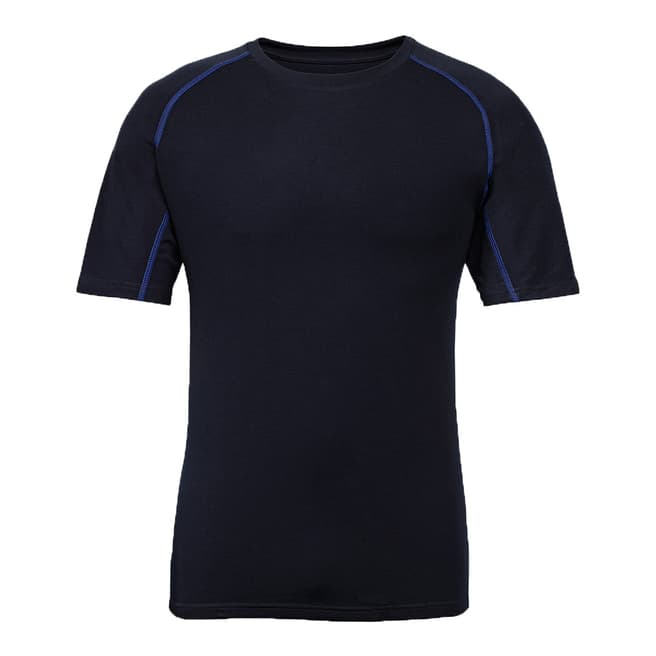 Fat Face Navy Thermal Short Sleeve Tee