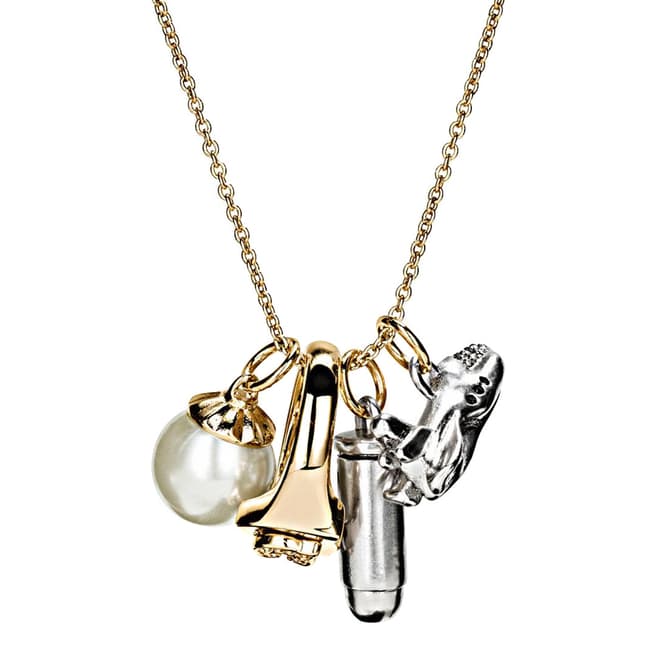 Coach Silver/Gold Rocket Charm Necklace