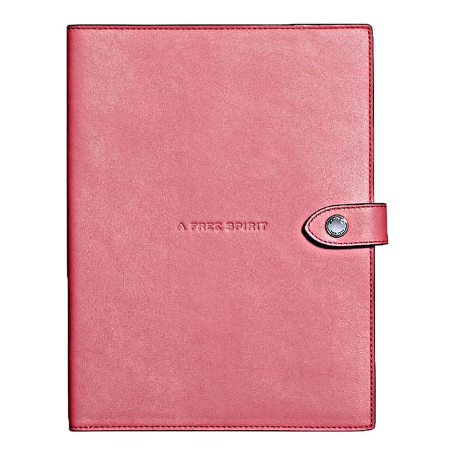 Coach Peony Pink Glovetanned Sketchbook