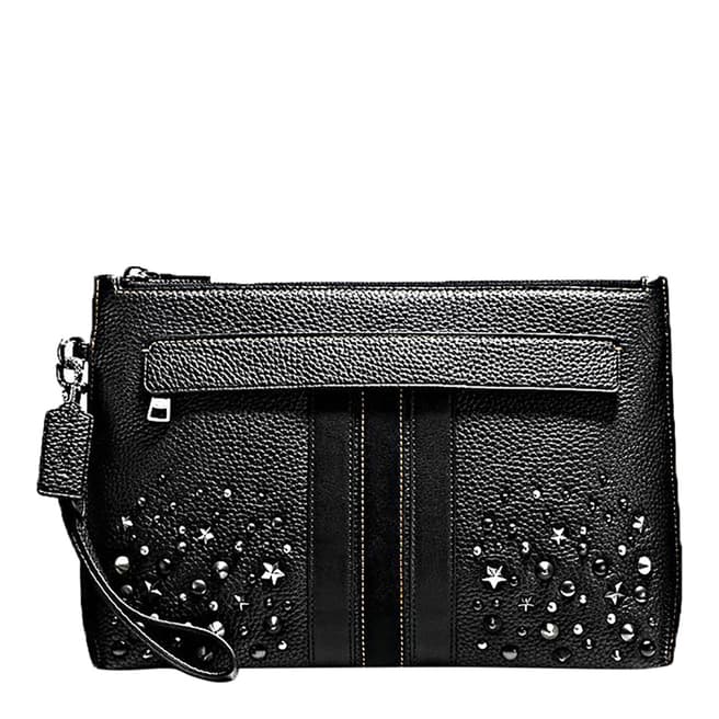 Coach Black Mixed Studs Pouch