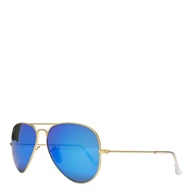 Ray-Ban Blue Men Aviator Ray Ban Sunglasses 58mm