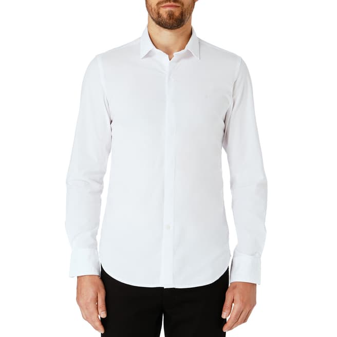 Replay White Basic Cotton Shirt