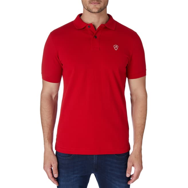 Replay Red Basic Logo Polo Shirt