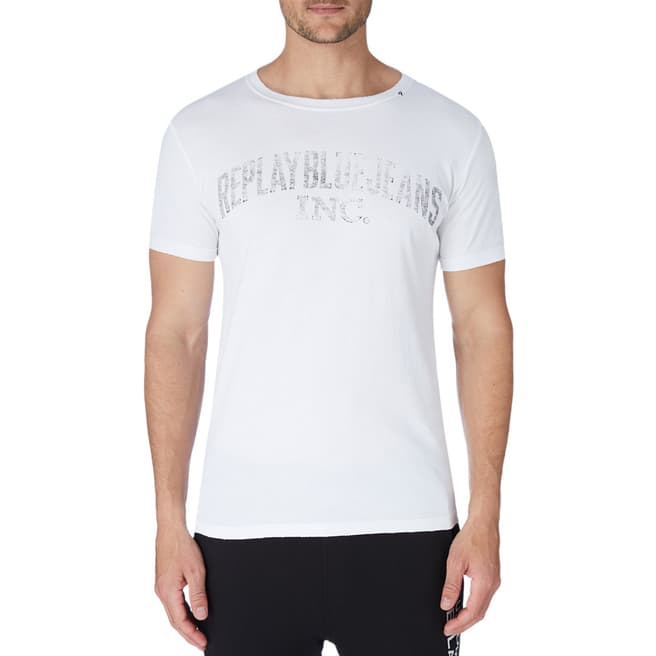 Replay White Vintage Jeans T-Shirt