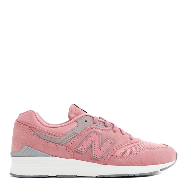New Balance Pink Suede 697 Retro Sneakers 