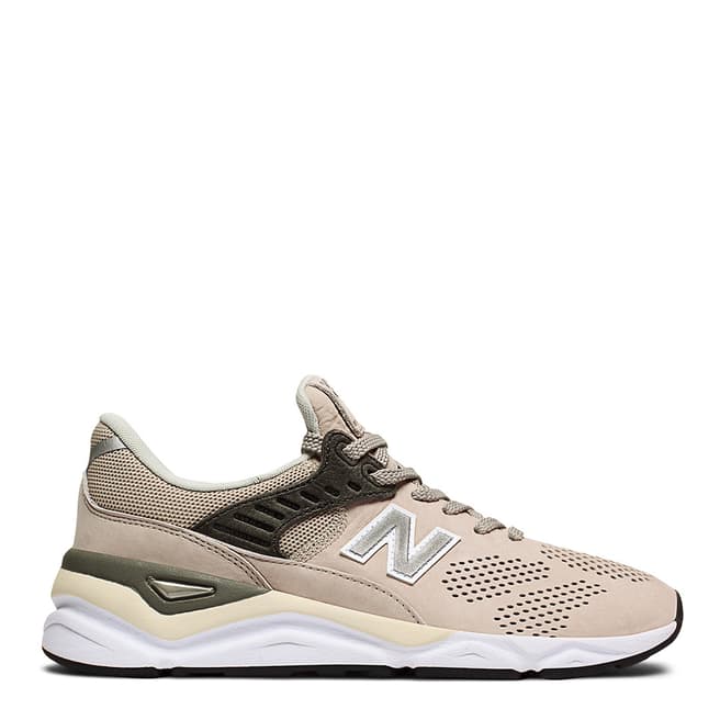 New Balance Beige Leather X90 Sneakers 