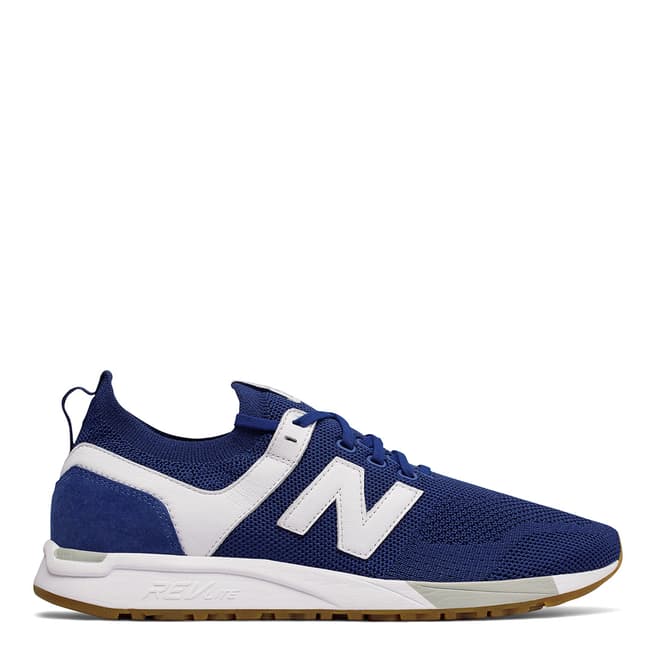 New Balance Mens Navy Textile 274 Trainers