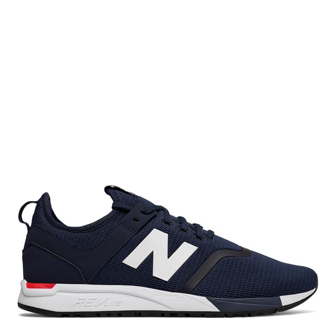 New Balance Navy Textile 247 Sneakers