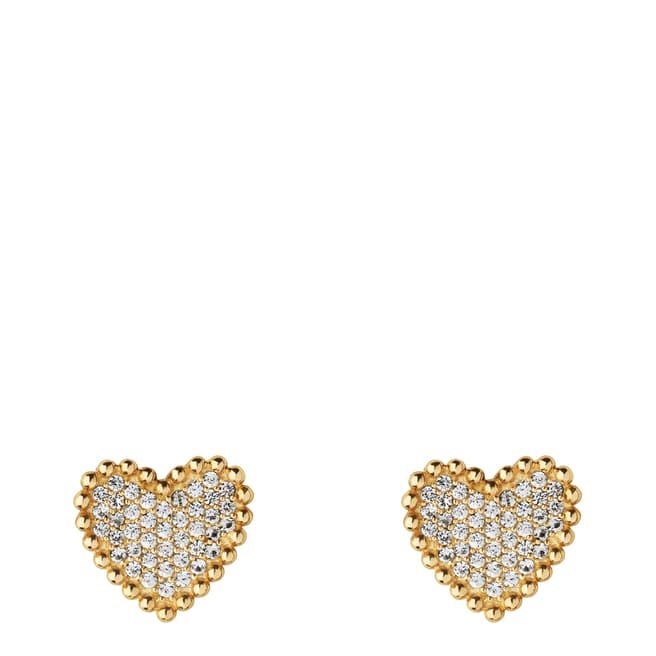 Links of London Yellow Gold Pure Heart Earrings