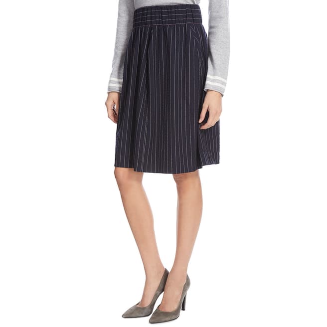 Vivienne Westwood Navy Criniscule Wool Skirt