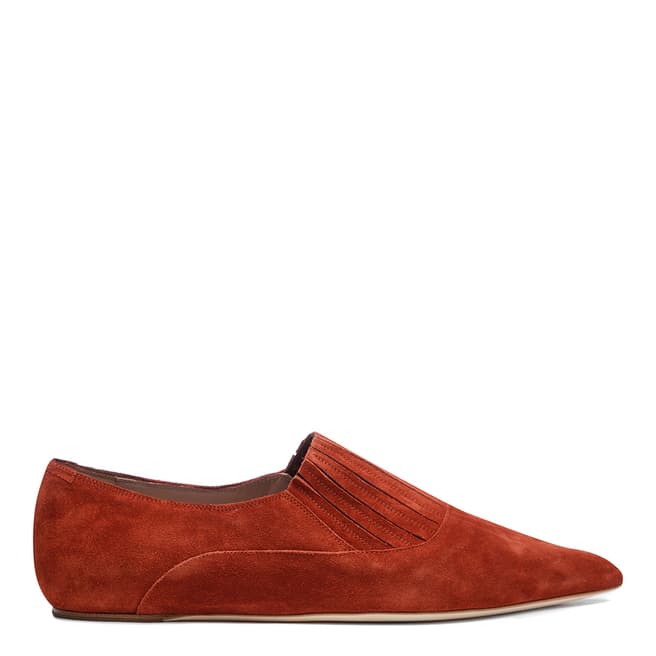 Vivienne Westwood Rust Suede Pinched Pointed Shoes
