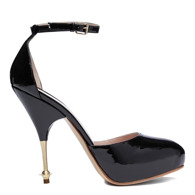 Vivienne Westwood Black Patent Leather Tart Heeled Court Shoes