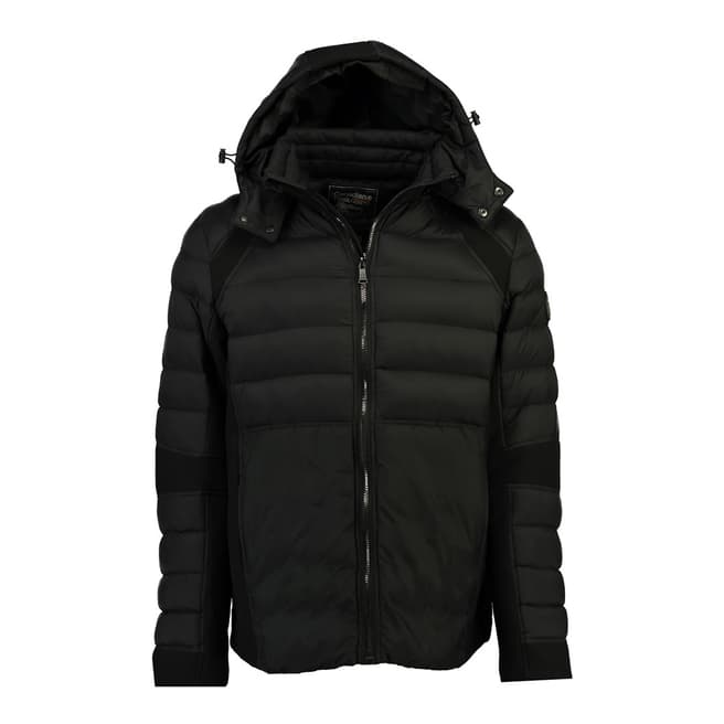 Canadian Peak Black Dandyno Padded And Quilted Parka 