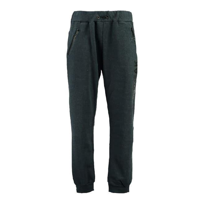 Canadian Peak Navy Mirmal Jogging Pants With Contrasted Rib
