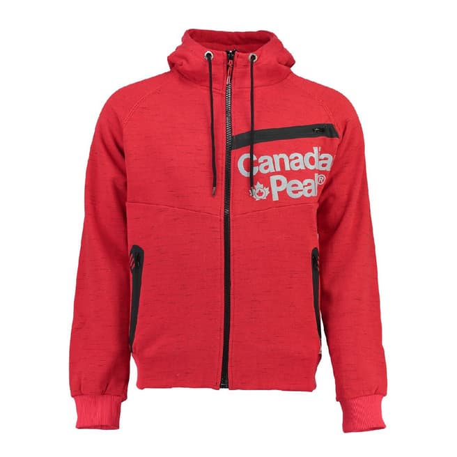 Canadian Peak Red Galileo Hooded Sweat