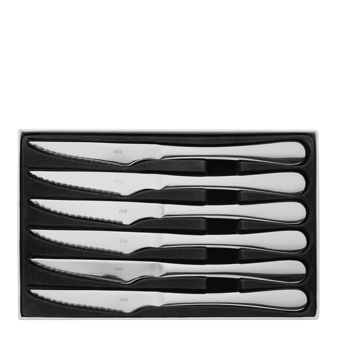 Judge 6 Piece Windsor Stainless Steel Steak Knife Set