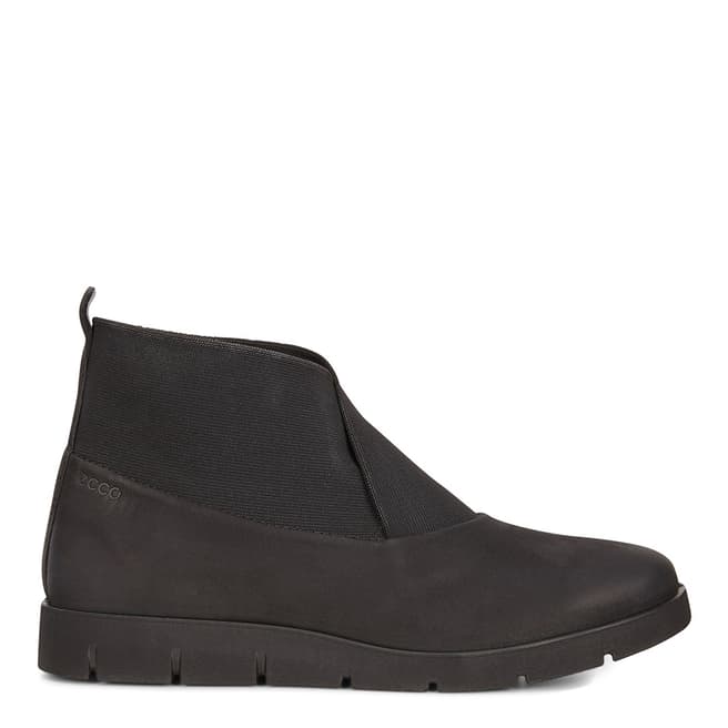 ECCO Black Leather Bella Ankle Boots