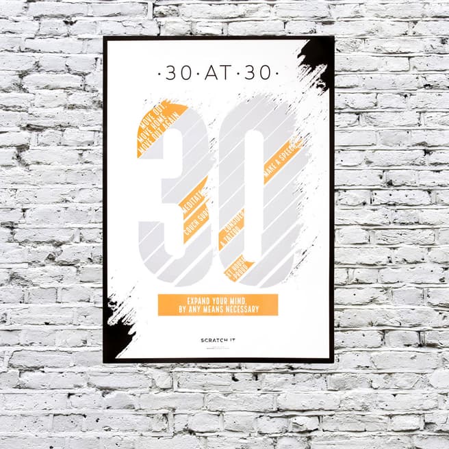 Thumbs Up 30 at 30 Scratch & Reveal Poster