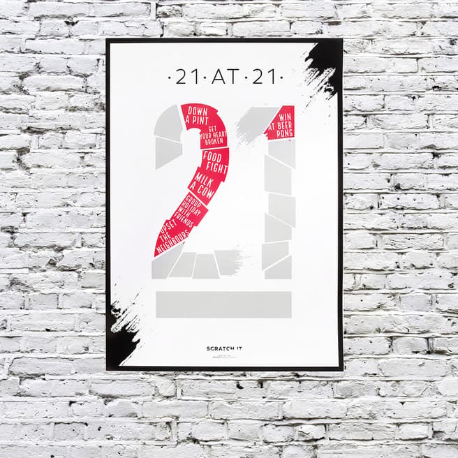 Thumbs Up 21 at 21 Scratch & Reveal Poster
