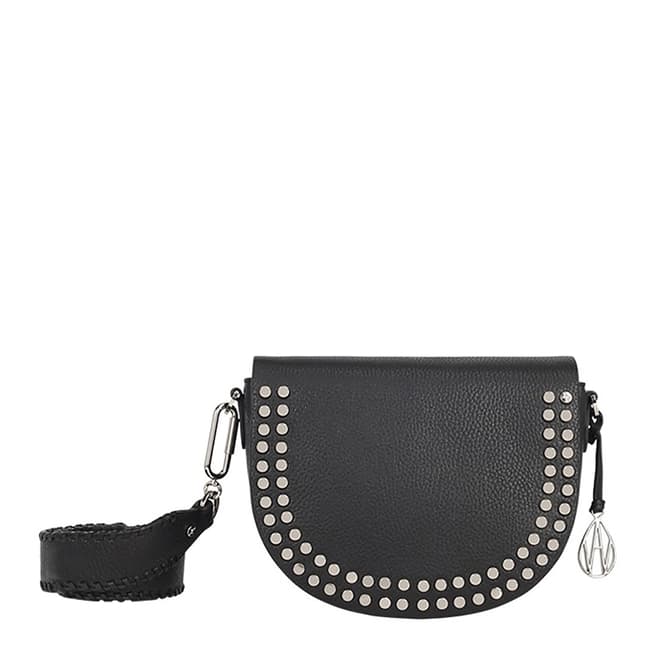 Amanda Wakeley Black The Cooper with Strap Bag