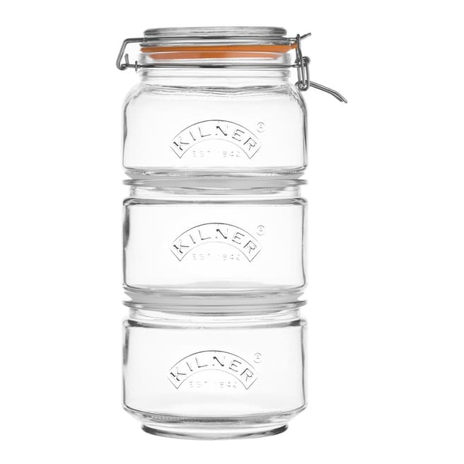 Kilner Stackable Storage Jar Set