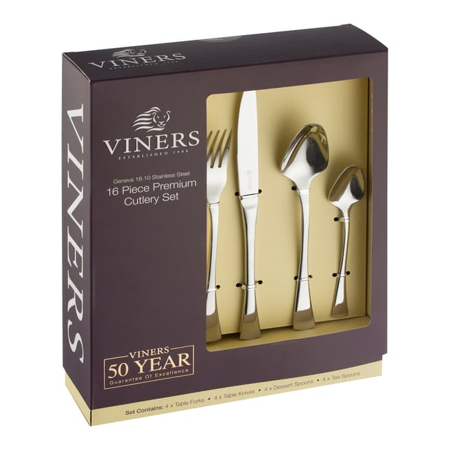 Viners 16 Piece Geneva Stainless Steel Cutlery Set