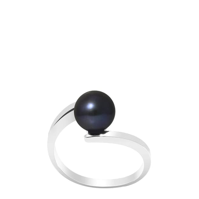 Ateliers Saint Germain Black Single Pearl Ring 7.5-8mm