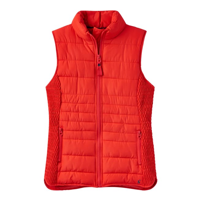 Joules Red Fallow Quilted Gilet