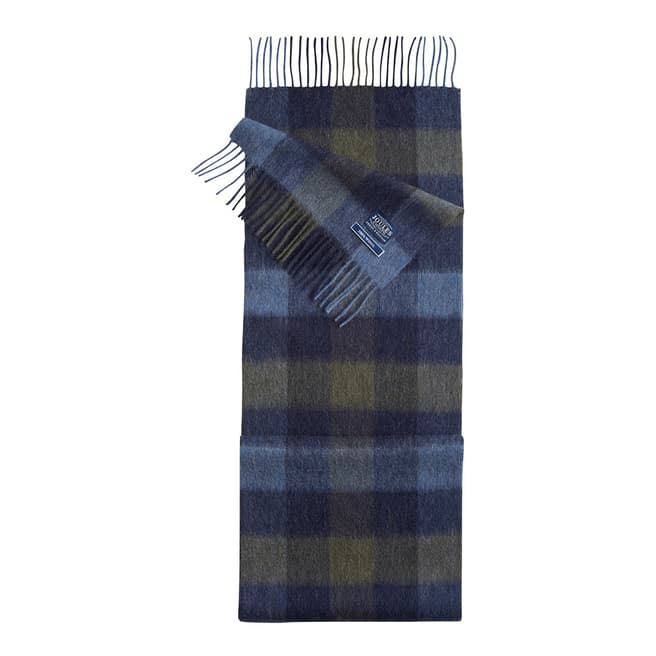 Joules Multi Tytherton Wool Checked Scarf