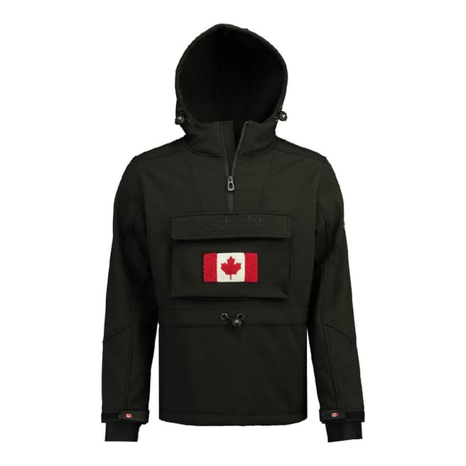 Canadian Peak Boys Black Tokano Softshell Hooded Jacket