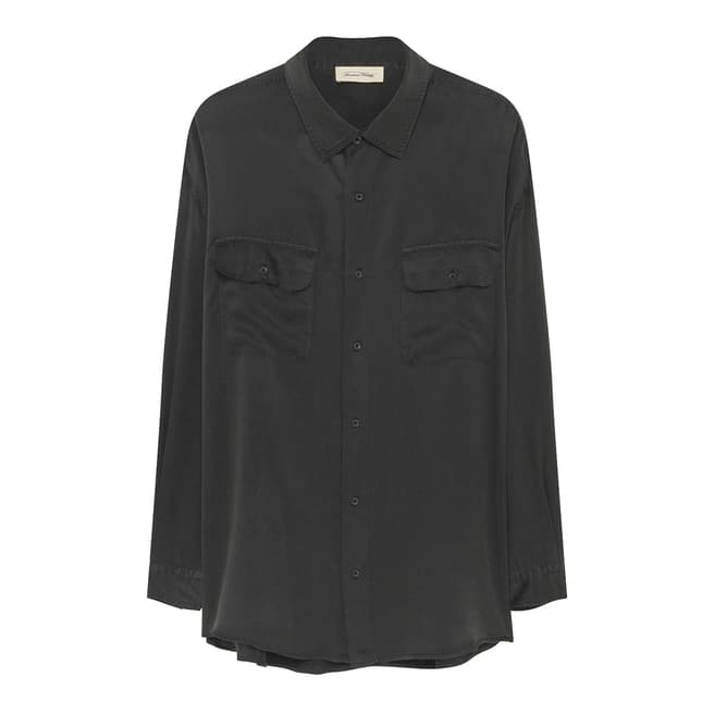 American Vintage Black Kassaway Silk Shirt