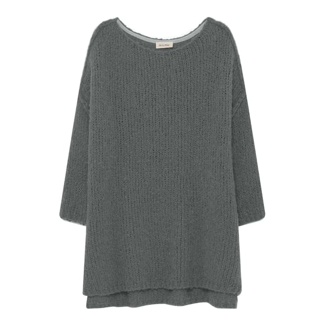 American Vintage Grey Long Pullover Boolder Wool Blend Sweater