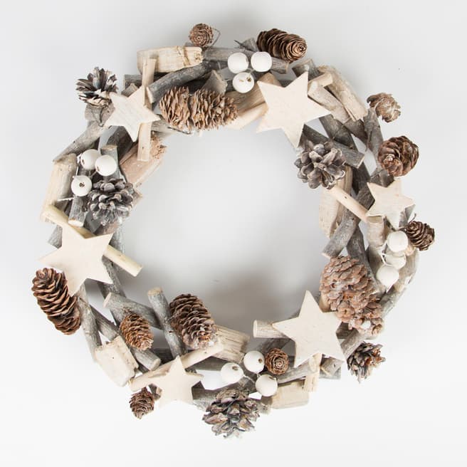 Sass & Belle White Christmas Icy  Wreath