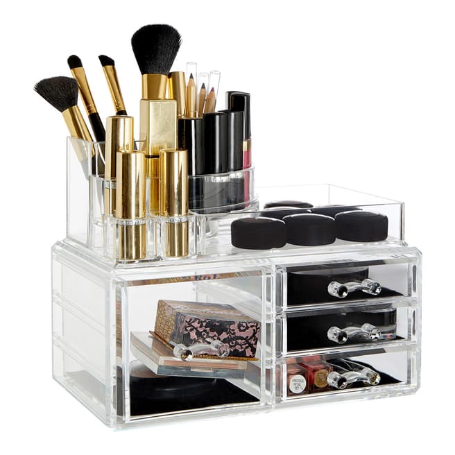 Premier Housewares 8 Compartment PS Cosmetics Organiser with 4 Drawers