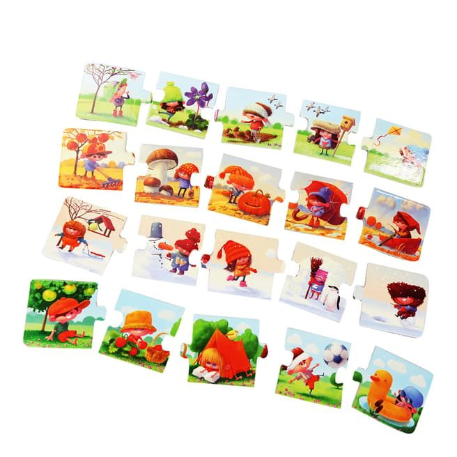 Puzzlika 20 Piece 4 Seasons of the Year Puzzle