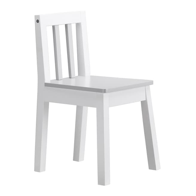 Kids Concept White Grey Line Chair