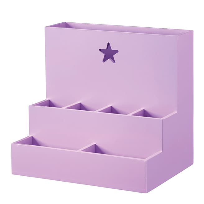 Kids Concept Lilac Star Desk Storage Box