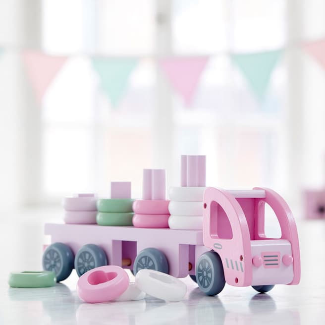 Kids Concept Pastel Pink Sorting Truck