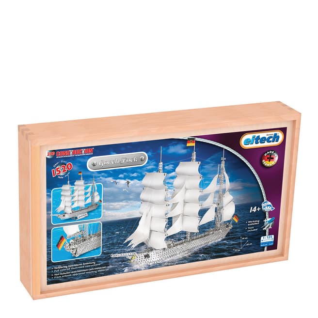 Eitech Toys Gorch Fock Sailing Boat Construction Set - 1520+ Pieces