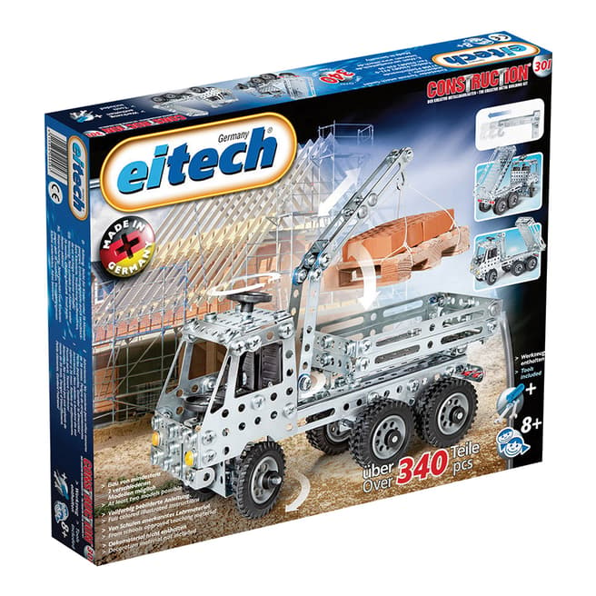 Eitech Toys Truck with Crane Construction Set - 340 + Pieces