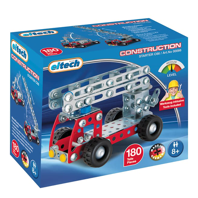 Eitech Toys Red Firetruck Construction Set - 180 Pieces