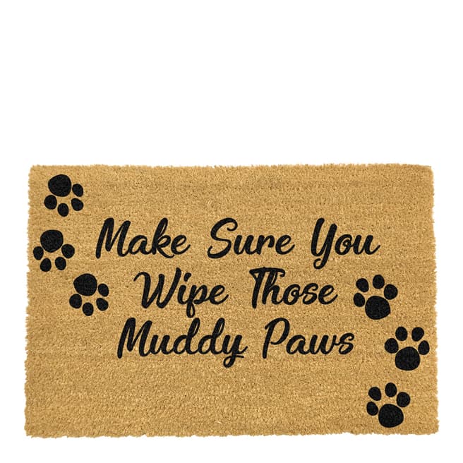 Artsy Doormats Natural Country Home Wipe Your Paws Extra Large Doormat