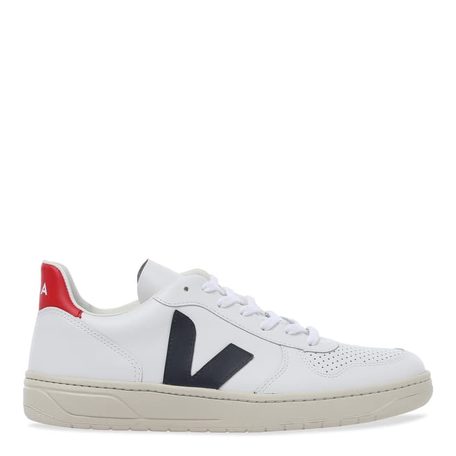 VEJA V-10 Extra White Nautico Pekin Leather Sneaker
